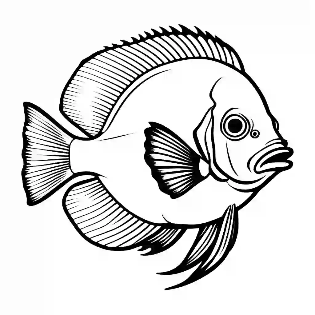 Tropical Fish coloring pages